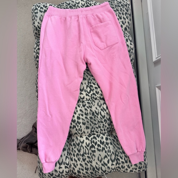 Wish You Were Aphi Pink Sweatpants Size M - Picture 3 of 5